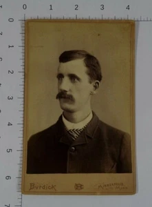 Tarjeta de publicidad de 2 caras de fotógrafo artístico Burdick Minneapolis Minn - hombre - Imagen 1 de 2