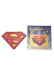 Superman Logo Collectible Ceramic Logo Box - Picture 1 of 6