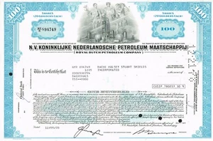 NETHERLANDS ROYAL DUTCH PETROLEUM COMPANY certificado de acciones/bono - Imagen 1 de 1