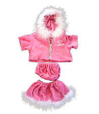 Pink "Love" Dress Teddy Bear Clothes Outfit Fits Most 14" - 18" Build-a-bear and