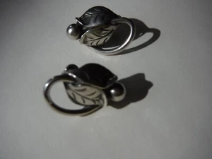Georg Jensen USA Sterlingsilber Schraube Rückseite Tropfen Ohrringe - Bild 1 von 7