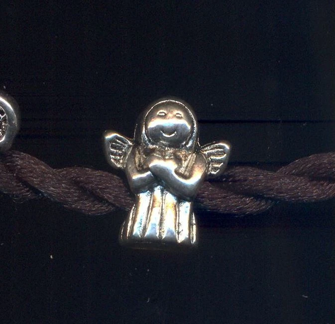 Ciondolo Angelo argento tibetano per catene snake 4mm - Immagine 1 di 1