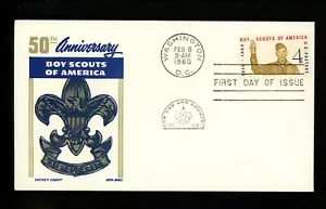 US FDC #1145 Cachet Craft / Boll M-21 1960 DC BSA Boy Scouts of America - Picture 1 of 2
