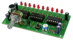 SOUND LEVEL TESTER 10 LED For Gaming in the school How loud Unassembled kit - Picture 1 of 2