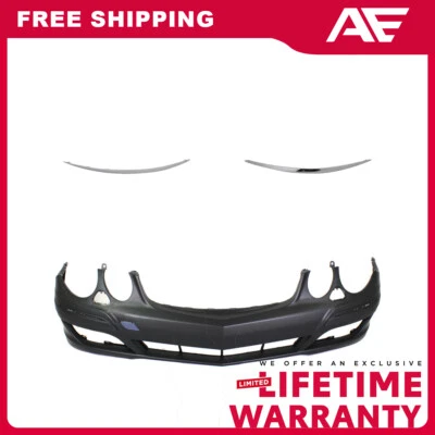 Front Bumper Cover + Trim Kit For 2007-2009 Mercedes Benz E350 E550 E320 - Image 1 of 4