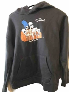 The Simpsons Boy”s Hooded Sweatshirt- Pullover Gray Color Size XL (14-16) - Picture 1 of 9