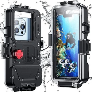 Diving Phone Case for iPhone 14/Pro/Pro Max/13/12/11 Waterproof Underwater - Picture 1 of 7