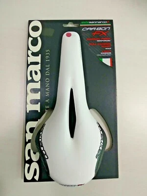 SILLA DE MONTAR SELLE SAN MARCO CONCOR CARBONO FX PUNTA DE FLECHA - blanco/negro Foto 1 de 4