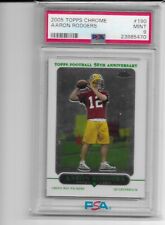 2005 Topps Chrome Aaron Rodgers Rookie #190 RC PSA 9
