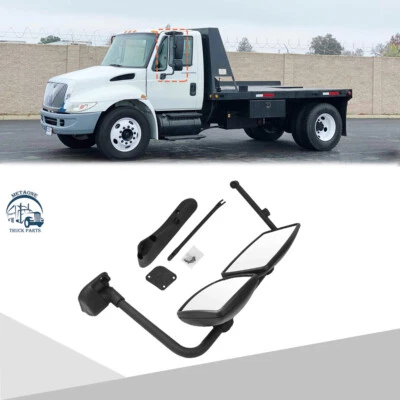 Espejo de puerta METAONE negro para International 4300 4200 2002-2018 lado del conductor 1 pieza Foto 1 de 4