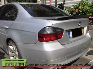 Jet Black Performance Trunk Lip Spoiler Fit BMW E90 323i 325i 330i 335i M3 Sedan - Foto 1 di 3