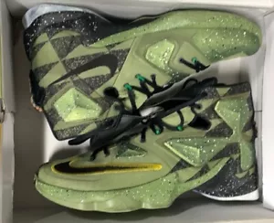 Nike LeBron 13 All Star Northern Lights 835659-309 Green Black Alligator Size 14 - Picture 1 of 9