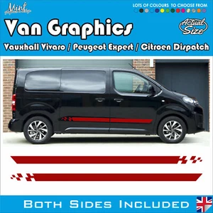 Peugeot Expert SWB/LWB Seitenstreifen Aufkleber Sticker Van Grafik KOSTENLOSER VERSAND 067 - Bild 1 von 4