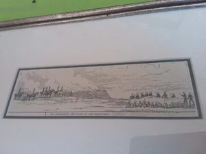 James L. Weston,  "His Excellency and Staff on the Earthworks" engraving. 1881 - Bild 1 von 4