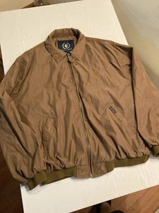 Vintage Caesars Palace Casino Mens Brown Jacket Coat Size XXXL Las Vegas Logo - Picture 1 of 9