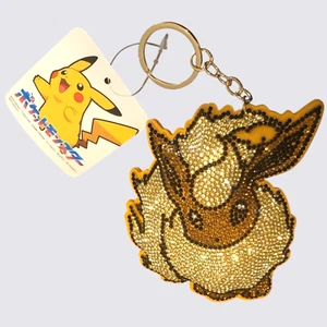 Neu Pokemon Flareon Strass Schlüsselanhänger Glitzer Pokémon Charm Japan Import - Bild 1 von 3
