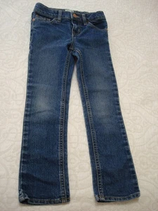 TCP Girl's Blue Skinny Stretch Jeans Denim Pants - Size 6 Adjustable Waist - Picture 1 of 8