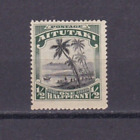 Aitutaki (Cook Is.) Stamp #28 Green 1/2 Penny James Cook Landing Unused NG H