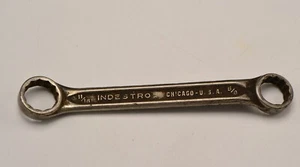 VINTAGE Indestro FORGED SELECT STEEL Offset Box Wrench 5/8" & 11/16" Made in USA - Picture 1 of 4