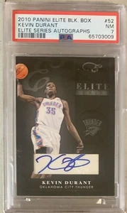 KEVIN DURANT 2010-11 Panini Elite Series Black Box Auto /10 PSA 7 #52 Thunder🔥 - Picture 1 of 2