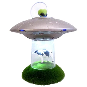 UFO Cow Abduction Light Up and Sound Toy Alien Gag Gift - MUST SEE VIDEO - Picture 1 of 7
