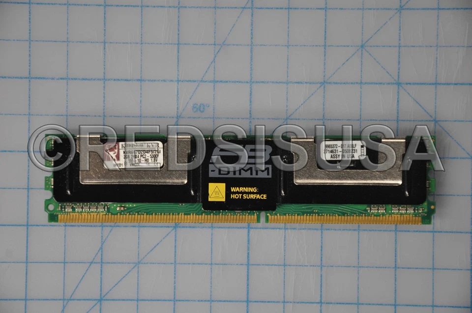 Kingstoni 2Gb Server Dimm Ddr2 Pc5300  KVR667D2D4F5/2GI - Image 1 of 1