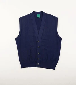 CANDA Vintage Herren Strickweste Gr. M / L dunkelblau ärmellos V-Ausschnitt Woll - Bild 1 von 20