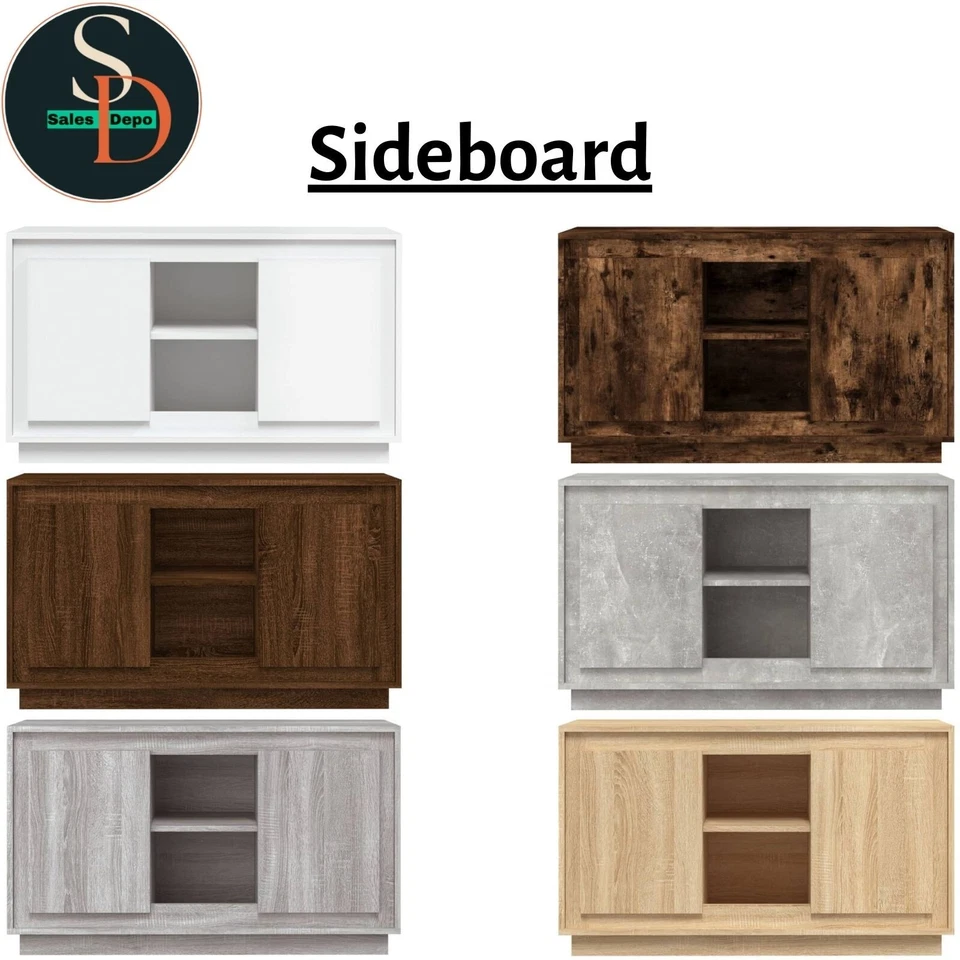 Modern Sideboard Cabinet Home Storage Cupboard Highboard Buffet Unit vidaXL - Image 1 of 1