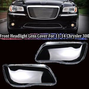 L+R Chrysler 300 Headlight Lens Cover Replacement For 2011-2014 Chrysler 300 - Picture 1 of 13