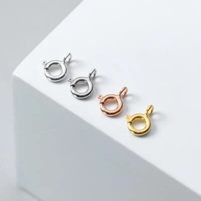 925 Silber Federverschluss Federring Verschluss Armband Halskette A2071 - Bild 1 von 4