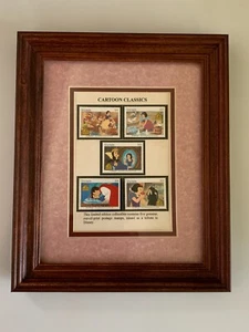 GRENADA 1999 WALT DISNEY Stamps Snow White and the Seven Dwarfs Framed With COA - Picture 1 of 2