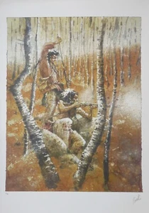 TISSELLI STAMPA SCENARI INDIANI SOGGETTO 3 FIRMATO P.A. - Picture 1 of 1