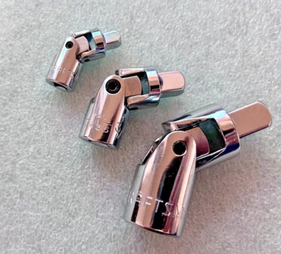 CAN'T TOUCH THIS 3pc Set CRAFTSMAN 1/4" 3/8" 1/2" Drive Swivel Universal Joint - Image 1 of 4