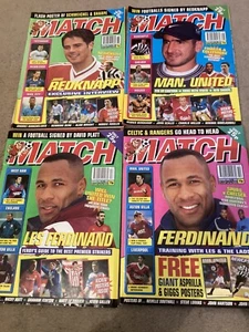 MATCH Magazine Bundle x 4 April 1996 - Rare Collectable 90s Football - Picture 1 of 5