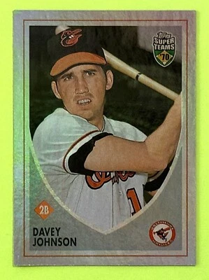 2002 Topps Super Teams Davey Johnson RETROFRACTOR #/1970 Baltimore Orioles - Image 1 of 3