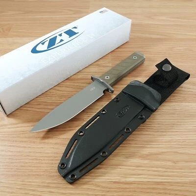 Cuchillo fijo tolerancia cero 6" acabado granallado CPM 3V hoja de acero mango G10 Foto 1 de 4