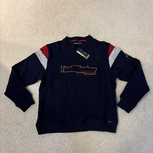 Private Member Dark Blue Sweater Sweatshirt Pullover Fleece Mens Size M NEW - Picture 1 of 10