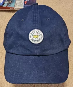 2022 MASTERS NAVY CIRCLE PATCH COTTON HAT AUGUSTA NATIONAL GOLF NEW - Picture 1 of 5