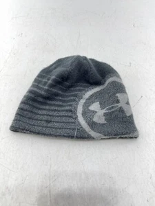 UA Under Armour Logo Mens Billboard 2.0 Gray Heather Graphite Beanie Hat  - Picture 1 of 11