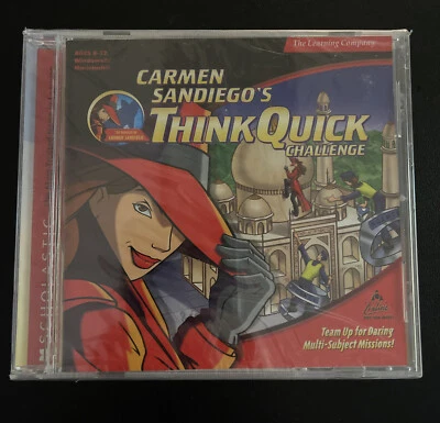 Carmen Sandiego's ThinkQuick Challenge (Windows/Mac, 1999) New, Sealed! - Image 1 of 2