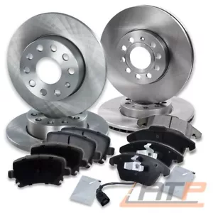 BREMSSCHEIBEN + BREMSBELÄGE VORNE + HINTEN FÜR AUDI A3 SKODA OCTAVIA VW TOURAN - Bild 1 von 12