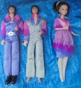 Mattel 1976 Donnie & Marie Osmond Action Figure Doll Lot Collectible Vintage VTG - Picture 1 of 11