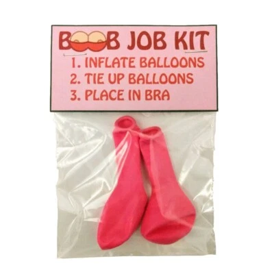 Joke Novelty Funny Gift BOOB JOB KIT / Birthday Present / Quirky Humour Him Her
