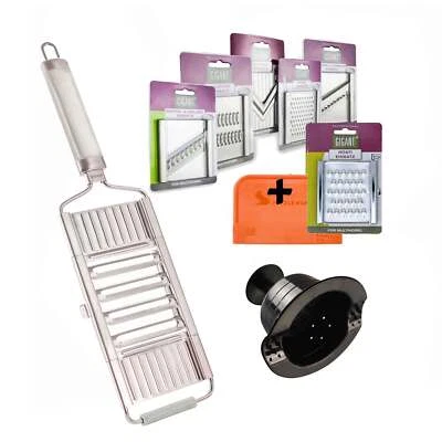 Gemüsehobel, Gurkenhobel, Mandoline, Gemüsereibe - Gigant 4-fach Hobel Edelstahl - Bild 1 von 4