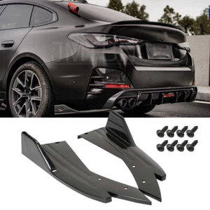 For 4 Series G26 G22 F32 F33 F36 Rear Bumper Diffuser Splitter Lips Side Skirts - Picture 1 of 12