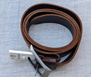 Trent Nathan Leather Belt Brown 33mm Wide 38" / 95cm 38 / 95 #A1 - Picture 1 of 5