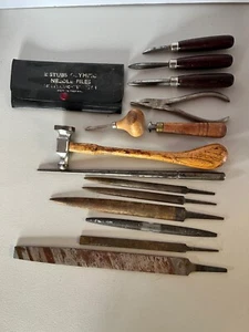 Lot Vintage Juwelier Werkzeug Zange Grobet Handhammer Feilen Germany Swiss - Bild 1 von 14