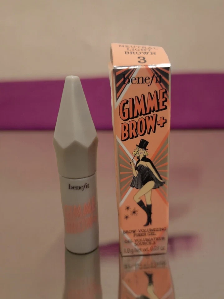 BENEFIT Gimme Brow'-Eyebrow Gel Neutral Light Brown Travel Sz.03oz Free Shipping - Image 1 of 1