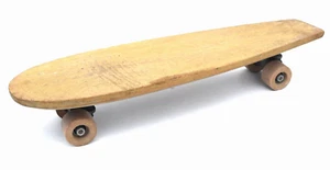Monopatín de madera Super Surfer años 60 rueda de arcilla camión de metal de colección - Imagen 1 de 6