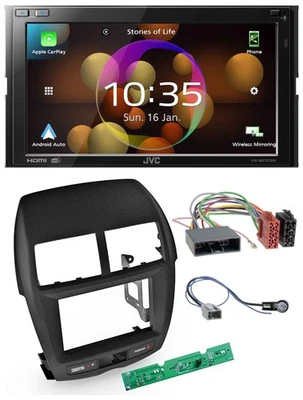 JVC DAB MP3 2DIN Bluetooth USB Autoradio für Mitsubishi ASX 2010-2014 - Bild 1 von 4